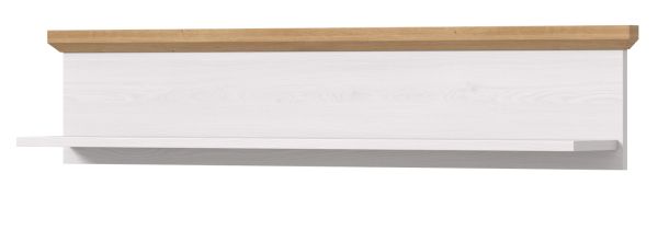 Wandboard Mirano in wei Lrche und Eiche Artisan Landhaus Wandregal 110 cm