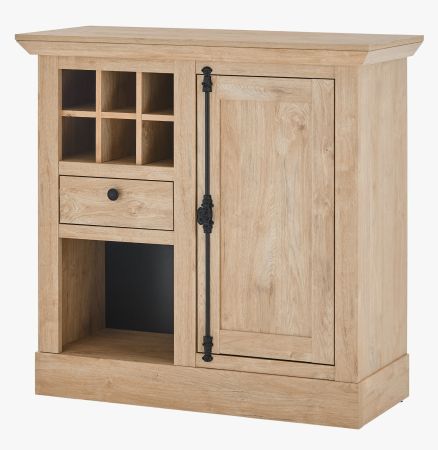 Kommode Dorset in Eiche Gold Landhaus Highboard 105 x 103 cm, Soft-Close