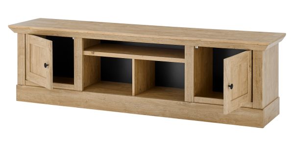 TV-Lowboard Dorset in Eiche Gold Landhaus TV Unterteil 194 cm, Soft-Close