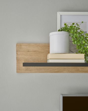 Wandboard Dorset in Eiche Gold Landhaus Wandregal 150 cm