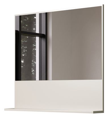 Badezimmer Spiegel Sao Paulo in Sand Badspiegel mit Ablage 80 cm