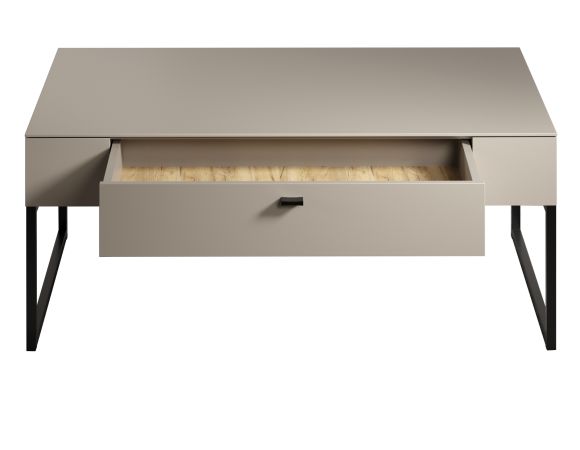 Couchtisch Sao Paulo in Sand Beistelltisch 110 cm, Soft-Close