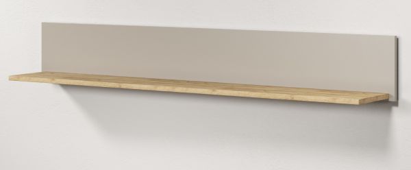 Wandboard Sao Paulo in Sand und Evoke Eiche Wandregal 140 cm