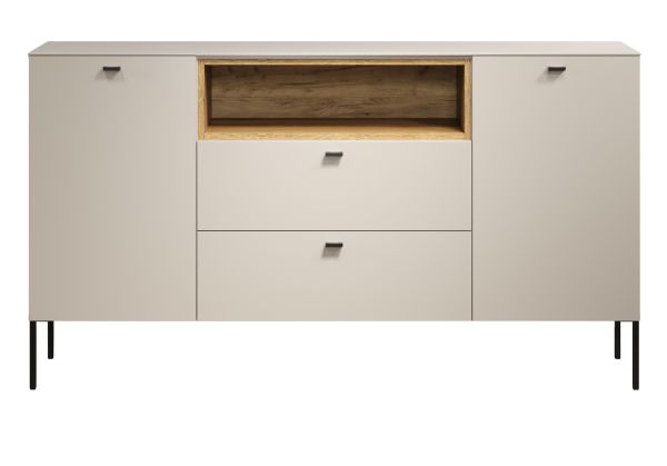Sideboard Sao Paulo in Sand und Evoke Eiche Kommode 154 cm, Soft-Close