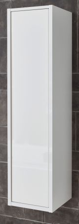 Badezimmer Hochschrank Glide in wei Hochglanz 30 x 119 cm