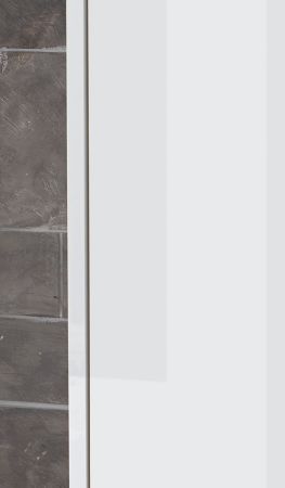 Badezimmer Hochschrank Glide in wei Hochglanz 30 x 119 cm