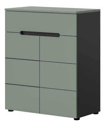 Schuhkommode Cooper in salbei und grau Flurkommode 80 x 94 cm, Soft-Close