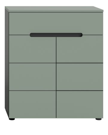Schuhkommode Cooper in salbei und grau Flurkommode 80 x 94 cm, Soft-Close