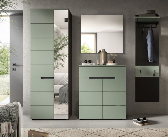 Garderobenspiegel Cooper in grau Wandspiegel 80 cm