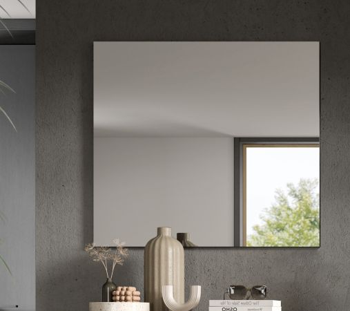 Garderobenspiegel Cooper in grau Wandspiegel 80 cm