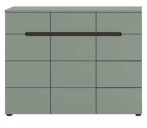 Schuhkommode Cooper in salbei und grau Flurkommode 120 x 94 cm, Soft-Close