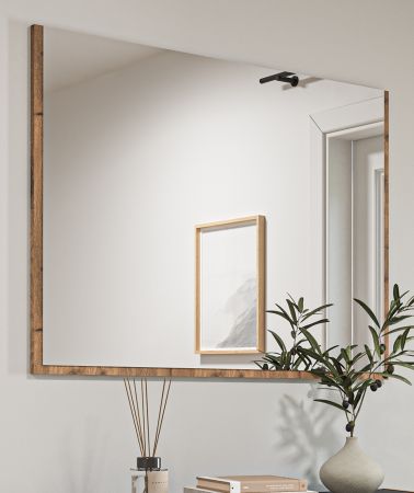 Garderobenspiegel Salud in Nox Eiche Wandspiegel 95 x 70 cm