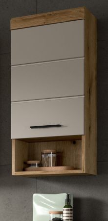 Badezimmer Hngeschrank Shawn in Sand und Evoke Eiche Badschrank hngend 37 x 79 cm
