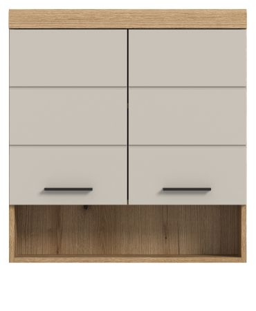 Badezimmer Hngeschrank Shawn in Sand und Evoke Eiche Badschrank hngend 74 x 79 cm