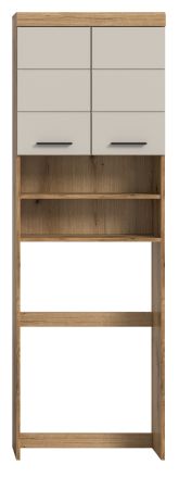 Waschmaschinenschrank Shawn in Sand und Evoke Eiche Waschmaschinen berbau 63 x 191 cm
