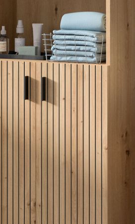 Badmbel Set 4-teilig Livia in Artisan Eiche Badkombination 180 x 192 cm