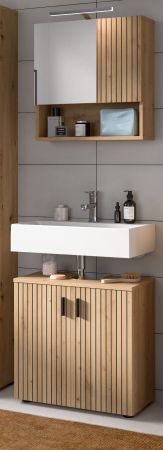 Badmbel Set 2-teilig Livia in Artisan Eiche Badkombination 60 x 180 cm
