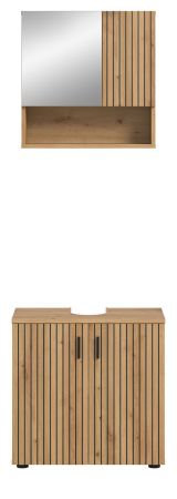 Badmbel Set 2-teilig Livia in Artisan Eiche Badkombination 60 x 180 cm