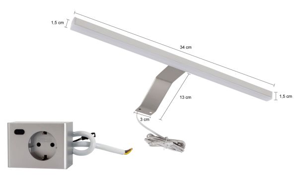 Badmbel Set 4-teilig Livia in Artisan Eiche Badkombination 150 x 192 cm