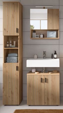 Badmbel Set 3-teilig Livia in Artisan Eiche Badkombination 105 x 192 cm