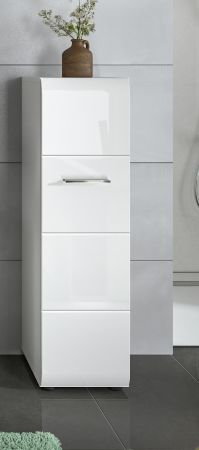 Badezimmer Kommode Cover in wei Hochglanz Badkommode hngend / stehend 30 x 106 cm