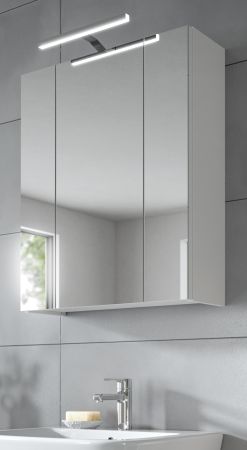 Badezimmer Spiegelschrank Cover in wei Badschrank 3-trig 60 x 70 cm