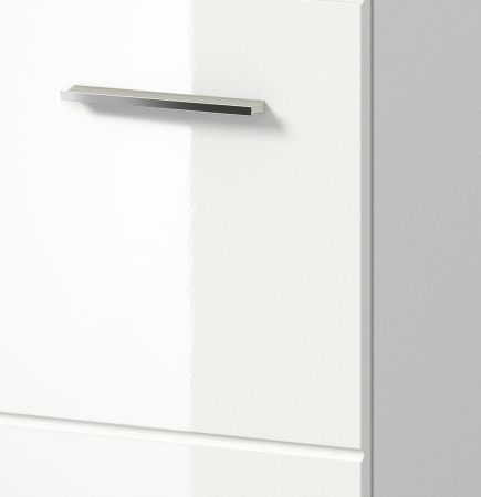 Badezimmer Hochschrank Set Cover in wei Hochglanz 2x Mehrzweckschrank 180 x 185 cm