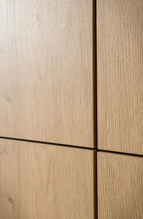 Highboard Breda in Stone Eiche Kommode 115 x 137 cm, mit Push-to-Open