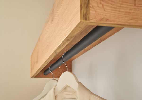 Garderobe Set 5-teilig Center in wei und Wotan Eiche Garderobenkombination 265 x 200 cm