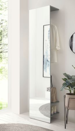 Garderobe Center in Salbei Kompaktgarderobe mit Spiegel 50 x 200 cm