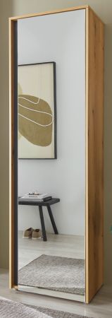 Garderobenschrank Center in Evoke Eiche und grau Flurschrank mit Spiegel 60 x 200 cm