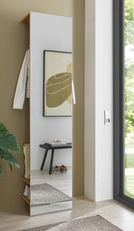 Garderobe Center in Evoke Eiche Kompaktgarderobe mit Spiegel 50 x 200 cm