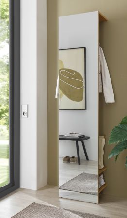 Garderobe Center in Evoke Eiche Kompaktgarderobe mit Spiegel 50 x 200 cm