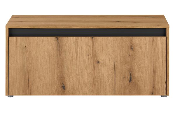 Garderobe Sitzbank Center in Evoke Eiche und grau Garderobenbank 100 cm