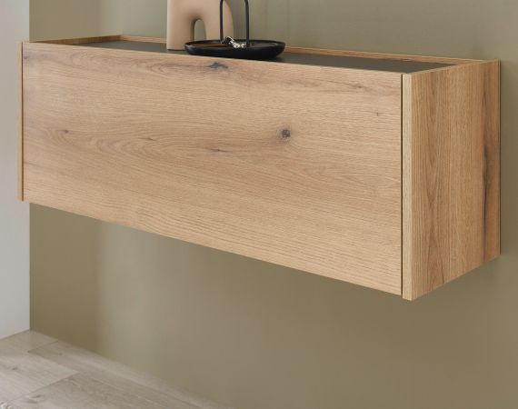 Hngeschrank Center in Evoke Eiche und grau Flurschrank hngend 100 cm