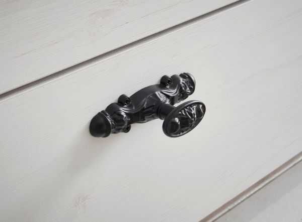 Herdumbauschrank Rovola in wei Pinie Landhaus Kche Unterschrank 60 cm, Soft-Close