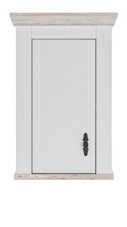 Kche Hngeschrank Rovola in wei Pinie Landhaus Kchenschrank hngend 55 x 85 cm, Soft-Close