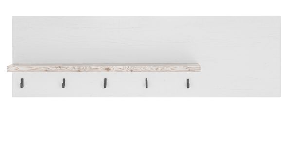 Kchenregal Rovola in wei Pinie Landhaus Kche Wandregal 130 cm Gewrzregal