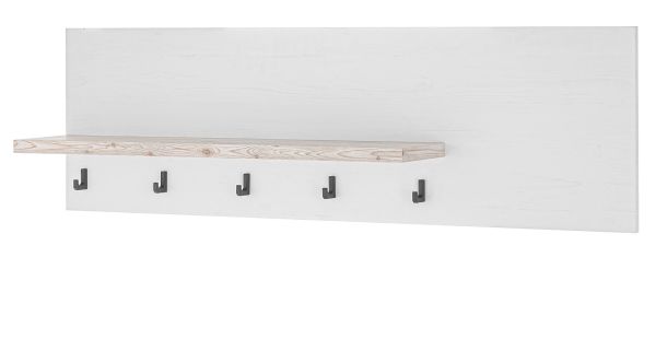 Kchenregal Rovola in wei Pinie Landhaus Kche Wandregal 130 cm Gewrzregal