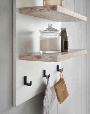 Kche Rovola in wei Pinie Landhaus Kchenschrank Set 4-teilig 191 x 200 cm