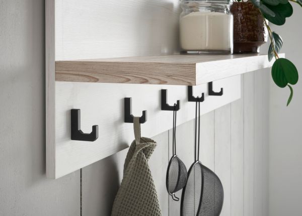 Kche Rovola in wei Pinie Landhaus Kchenschrank Set 4-teilig 264 x 200 cm