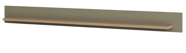 Wandboard Finnes in Salbei und Eiche Wandregal skandinavisch 180 cm