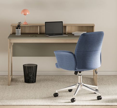 Schreibtisch Finnes in Salbei und Eiche Laptoptisch skandinavisch 120 cm