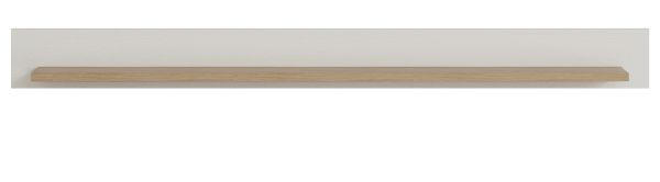 Wandboard Finnes in wei und Eiche Wandregal skandinavisch 180 cm