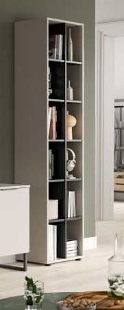 Regal Morena in kaschmir und schwarz Standregal 45 x 192 cm