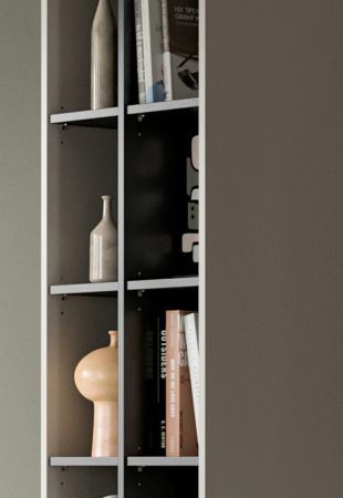 Regal Morena in kaschmir und schwarz Standregal 45 x 192 cm