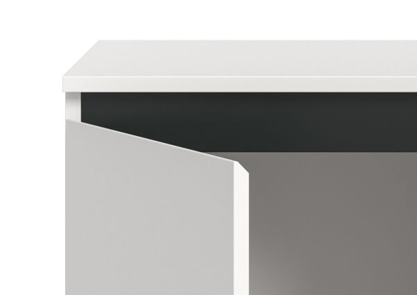 Sideboard Gelia in wei und schwarz Kommode 160 x 84 cm, Soft-Close