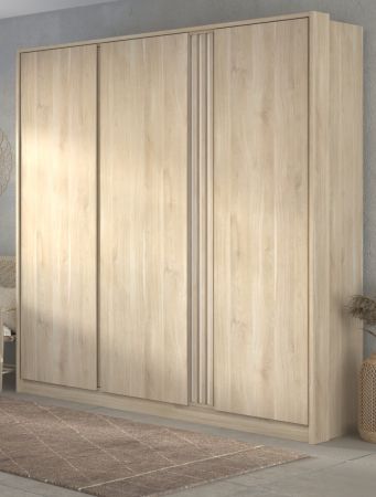 Parisot Kleiderschrank Escale6 in Eiche japanisch Drehtrenschrank 3-trig 185 x 203 cm