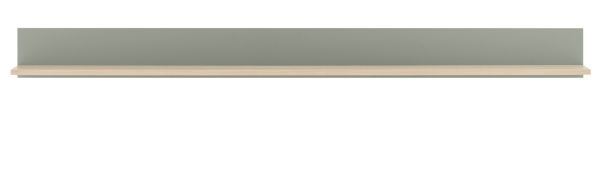 Wandboard Center in Salbei und Barista Eiche Wandregal 170 x 15 cm