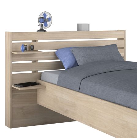 Parisot Kinder- und Jugendzimmer Stauraumbett Escale7 in Eiche japanisch Bett Liegeflche 120 x 200 cm